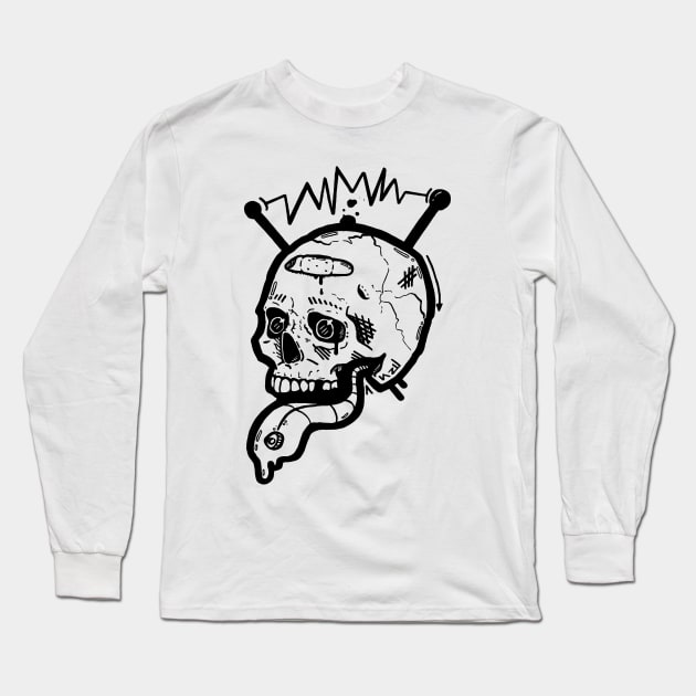 Skully 2.0 Long Sleeve T-Shirt by Daddiosaurus